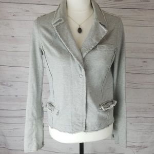 Womens Calvin Klein grey snap jacket